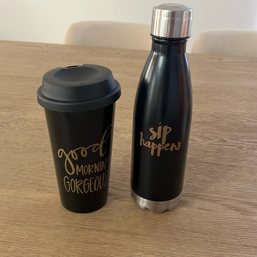 Black bottle and mug bundle